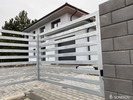 Žárově zinkovaná konstrukce dvoukřídlé brány (3)